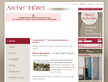 Tablet Screenshot of en.arche-hotel.fr